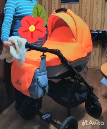 Коляска 2 в 1 adamex jogger