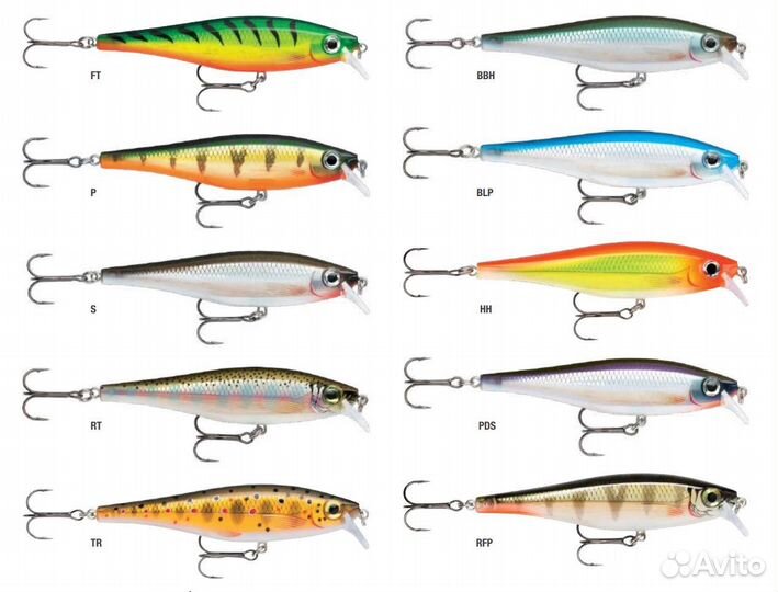 Воблер Rapala BX Minnow 10, 10см 12г, FT