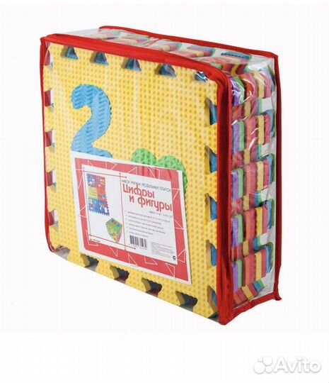 Коврик пазл 10 шт, 30/30 см