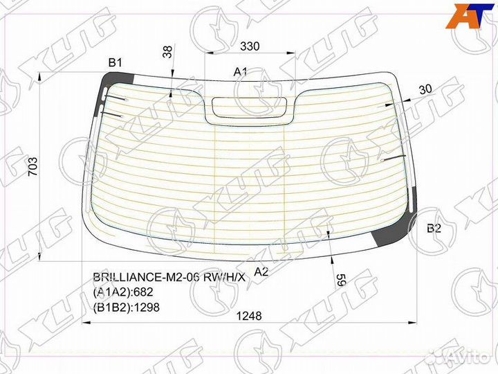 Стекло заднее Brilliance M2 (BS4)