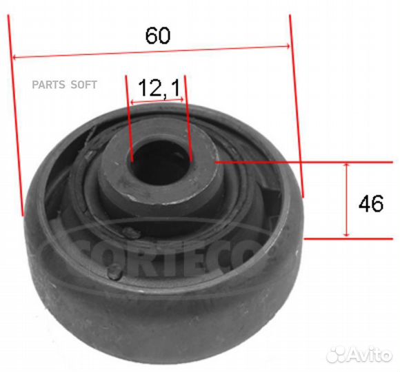 Corteco 21652917 Сайлентблок рычага