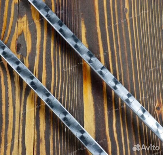 Шампур двойной вилка 500х12х3 мм