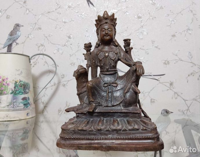 Статуэтка Будда старинный бронзовый
