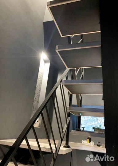 Лестницы на металлокаркасе под ключ