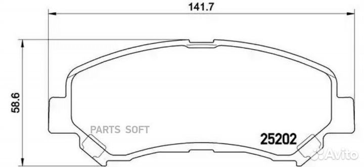 Brembo P79028 Колодки тормозные дисковые передн. n