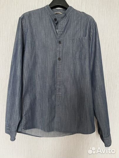 Джинсовая рубашка мужская 50
