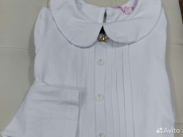 Блузки, рубашки в школу рост 122, 128