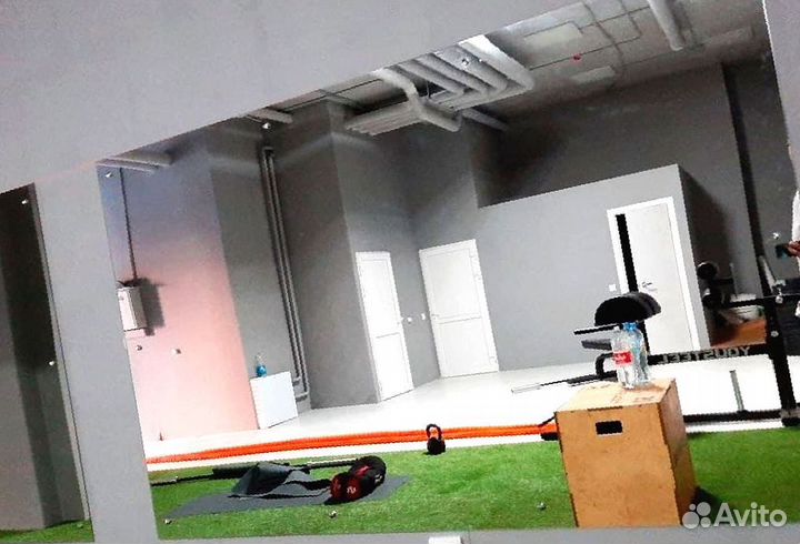 Большое зеркало с фацетом