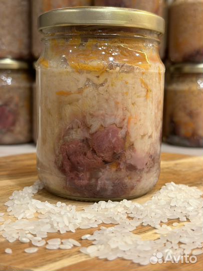 Каша гречневая, рисовая, перловая с говядиной
