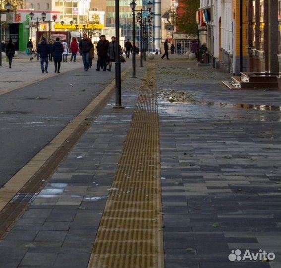 Тактильная плитка тротуарная