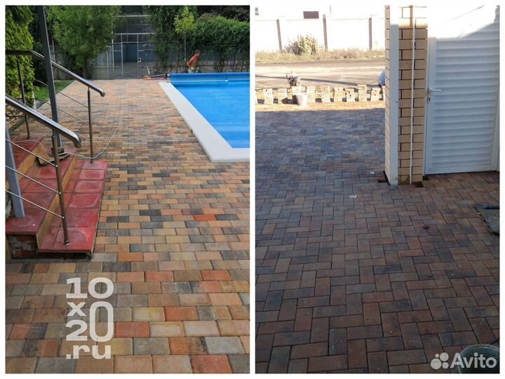 Тротуарная плитка, бордюры, газонная решетка