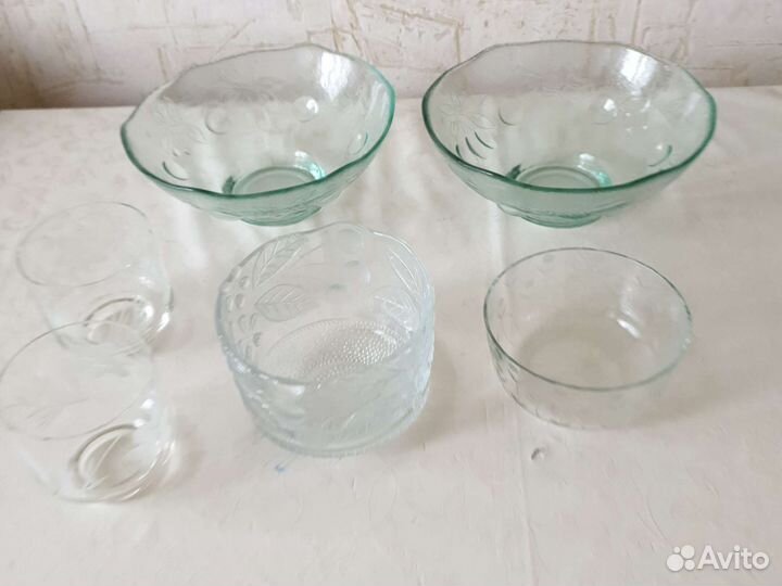 Салатники новые, стекло, СССР