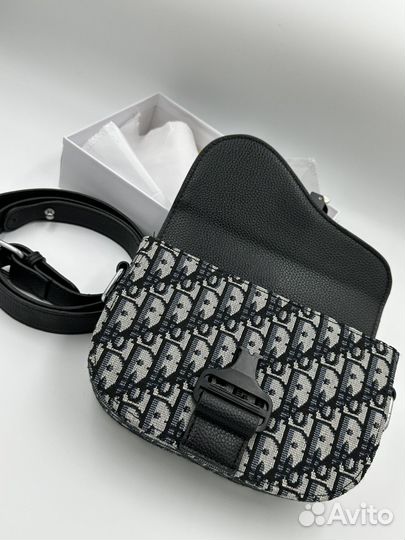 Сумка Dior Mini Saddle через плечо мужская новая
