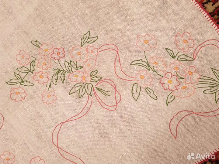 Винтажные салфетки, полотенце лен