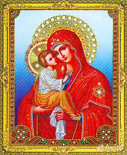 Алмазная мозаика 40x50 Икона Божией Матери