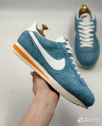 Кеды Nike cortez голубые женские