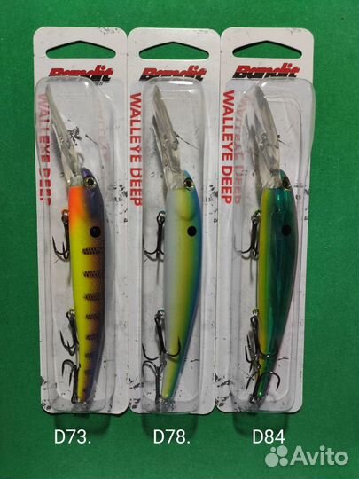 Воблеры Bandit Walleye Deep (оригинал)