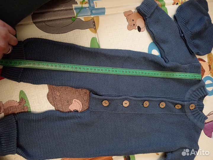 Вязанный комбинезон 80