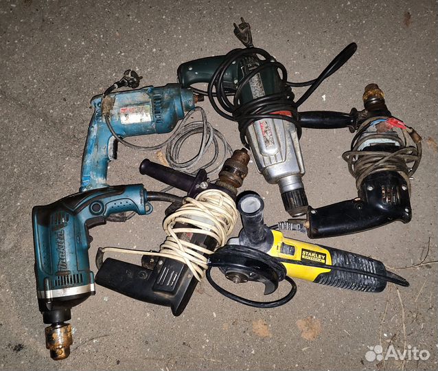 Дрель перфоратор, Ушм на запчасти лотом