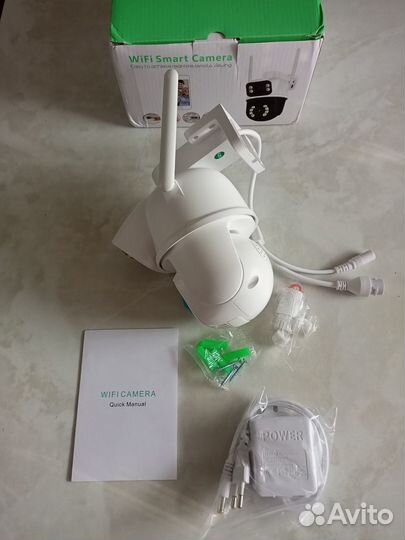 Камера видеонаблюдения wifi уличная 2 объектива