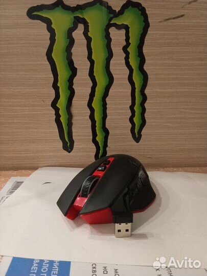 Мышка, беспроводная (Red Dragon)