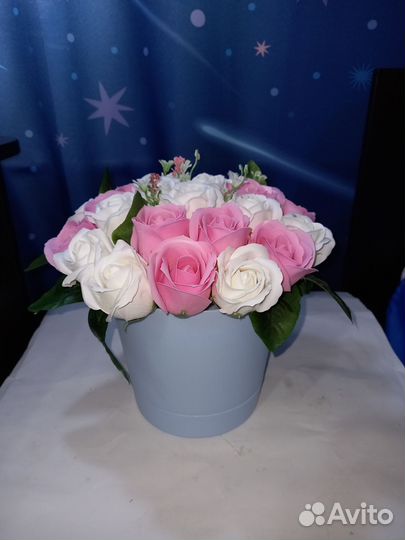 Букет из мыльных роз