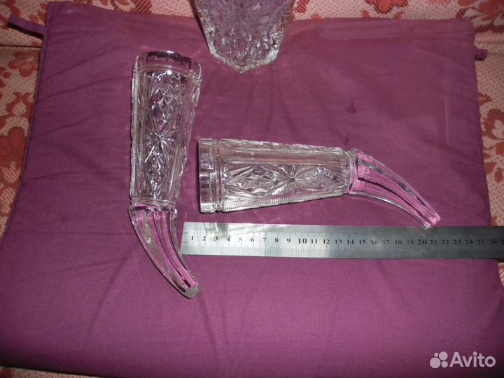 Хрусталь СССР Два рога