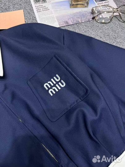 Костюм miu miu с мини юбкой