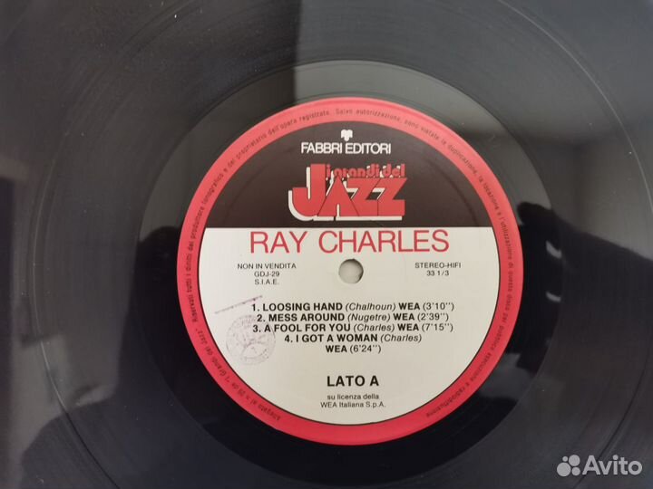 Виниловая пластинка RAY charles 