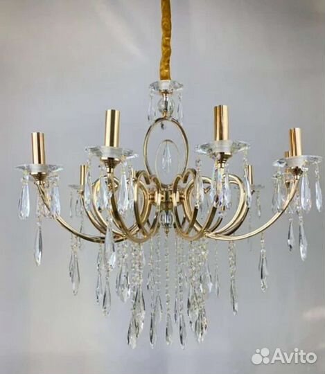 Люстра классика хром золото