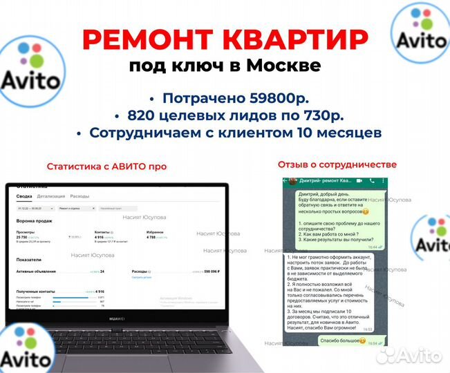 Авитолог с опытом и отличными результатами