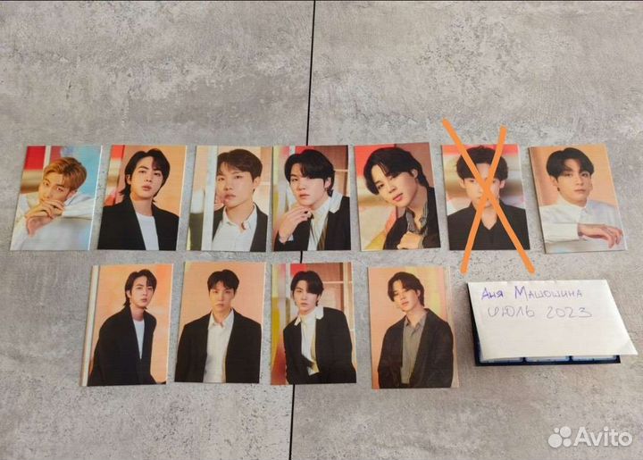 Карты и открытки BTS Выставка Hybe 2023