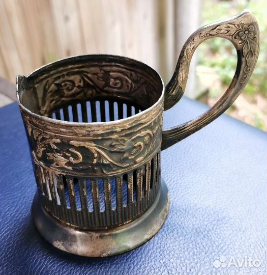 Подстаканник спасская башня, кольчугоно, мельх