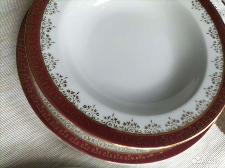 Тарелки фарфор Богемия4 шт