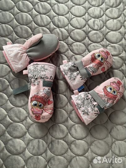Варежки зимние детские