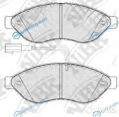PN0474W-nibk колодки дисковые передние Citroen Jum