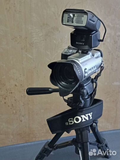 Sony Cyber Chot dsс F707+ фотовспышка+ штатив Sony