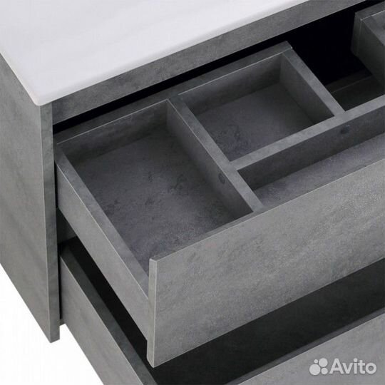 Тумба с раковиной BelBagno Kraft 90-LOV-900 Cemento Grigio