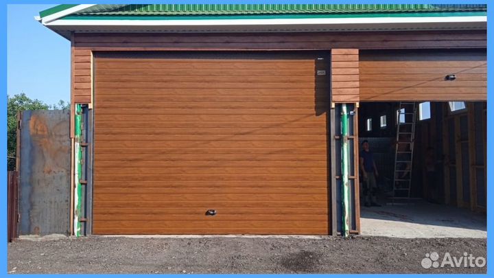 Автоматические секционные гаражные ворота