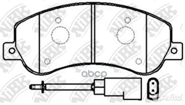 Колодки торм. пер. PN0444W NiBK
