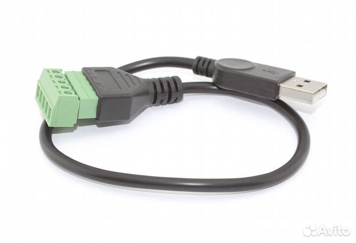 Кабель со сборным разъемом USB тип А папа