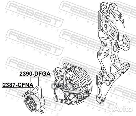 Натяжитель ремня 2390dfga Febest