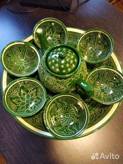 Посуда Узбекская зелёная