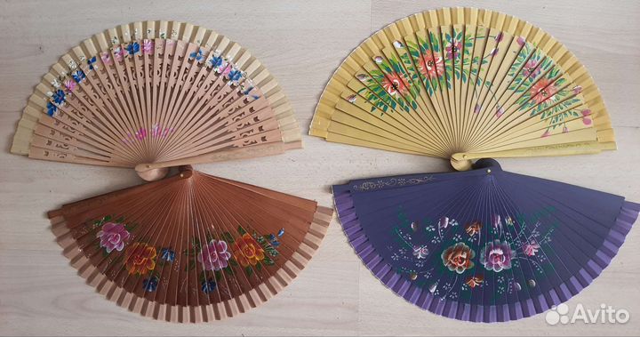 Веер деревяный для танцев,фен-шуй,Китай