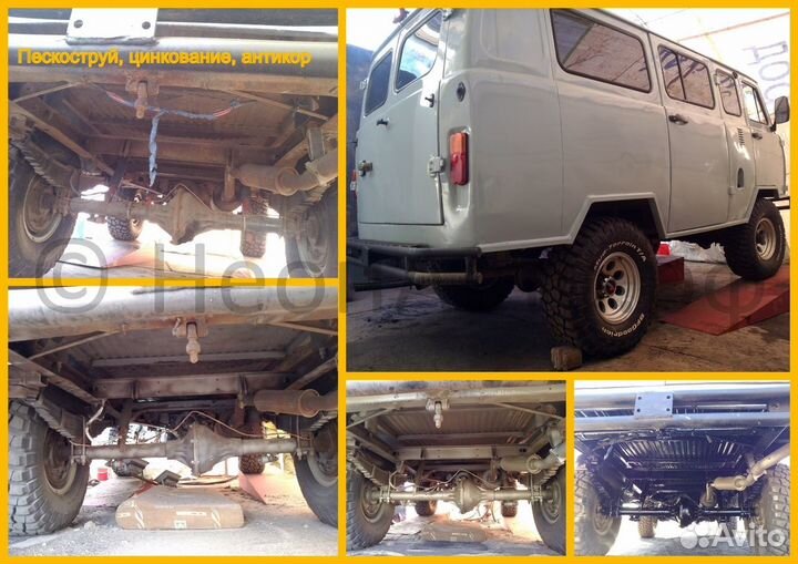 Пескоструйная обработка и антикор днища авто
