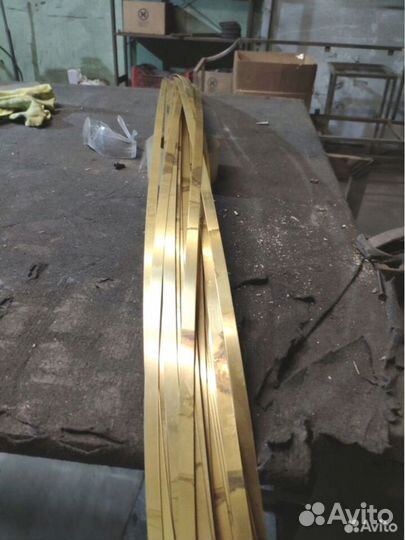 Полоса, профиль, уголок из латуни