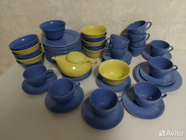 Чайный сервиз Незабудка 49 пред. Бугульмин. фарфор