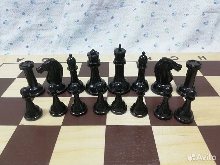Шахматы СССР пластиковые. Новые Упаковка