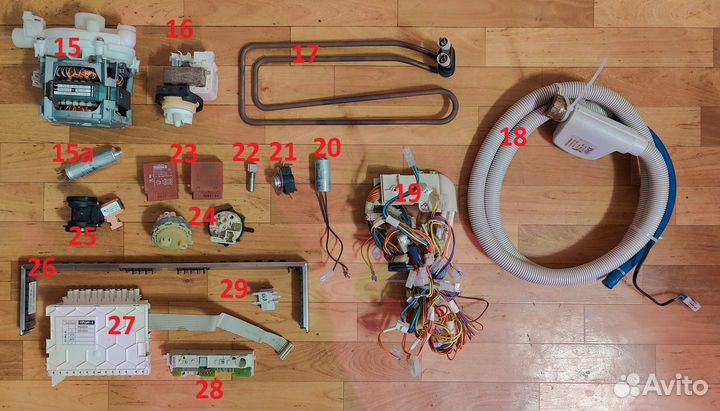 Запчасти посудомоечной машины Miele G 611, 618 818