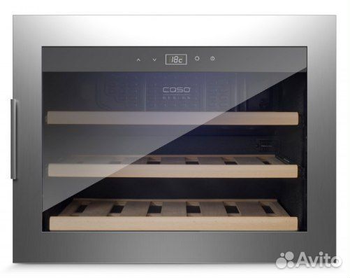Встраиваемый винный шкаф Caso WineSafe 18 EB Inox